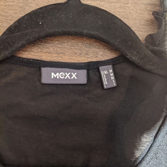 Sheer black tank top with ruffles - Picture 5 of 6